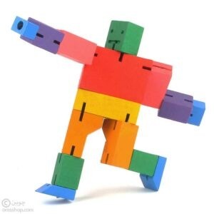 آدمک | ربات مکعبی چوبی | cubebot
