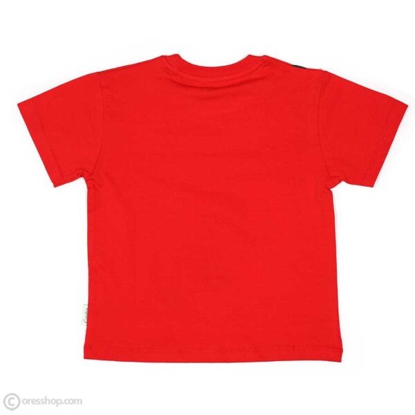 تیشرت شلوارک پسرانه هژیر-پشت تیشرت قرمز