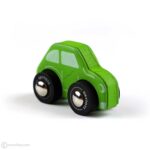 ماشین کوچولو چوبی سبز