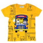 تیشرت اتوبوس مدرسه حیوانات زرد